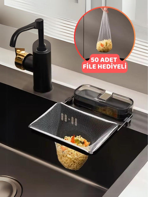 AVELORA🚰 Lavabo Süzgeci | 50 Adet Hediye File | Lavabo Tıkanmalarını Önleyen Pratik Mutfak Gider Süzgeci | Kolay Tak-Çıkar ve Dayanıklı Tasarım